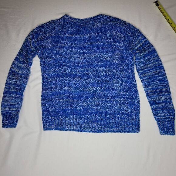 S GAP oversized blue black white crew neck soft cotton sweater SMALL - Picture 1 of 8